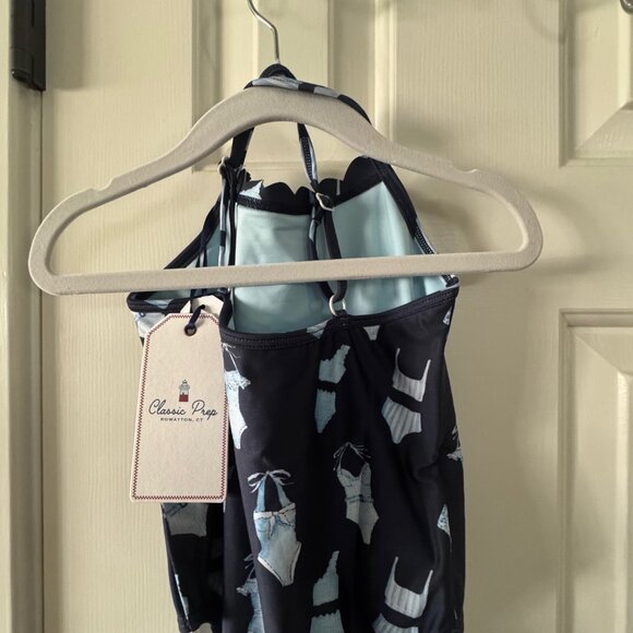 New Classic Prep Girls Athena Scallop One Piece Swimsuit Soleil Suits Small - Picture 11 of 13